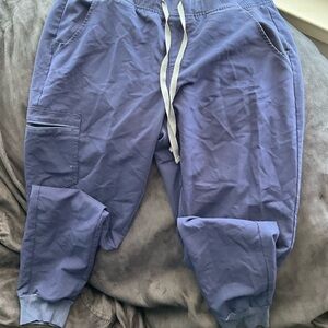 Womens Figs Navy Jogger Pants